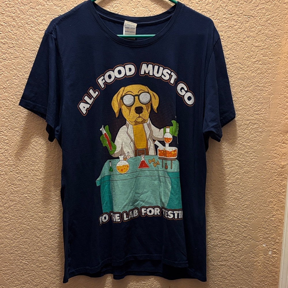 Port and Company Navy Blue Scientist Dog T-Shirt